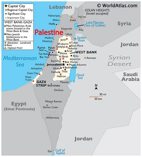 A map of Palestine